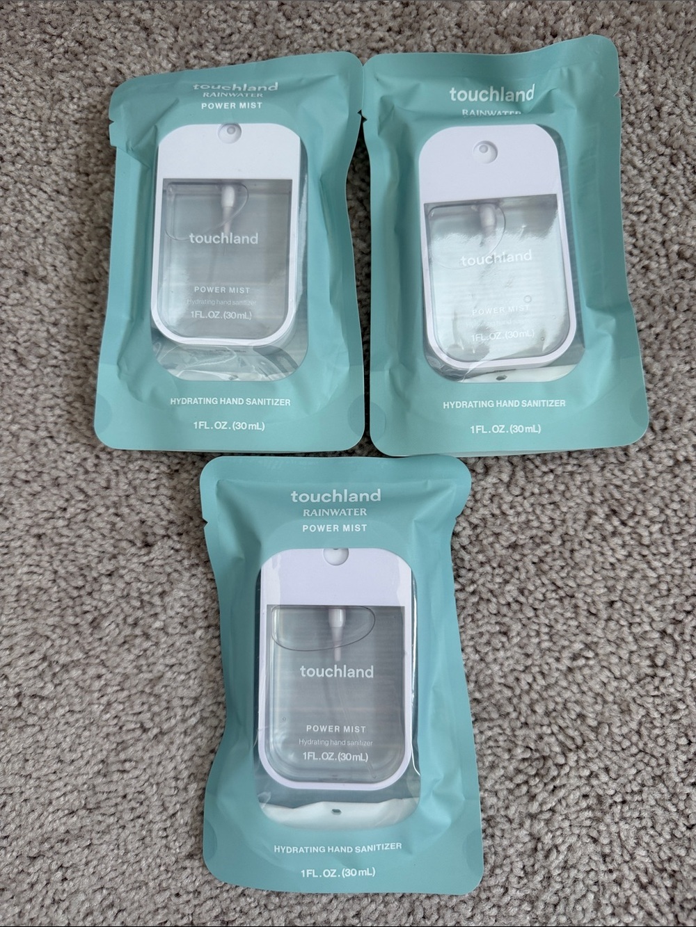 3 Touchland Rainwater Power Mist Hydrating Hand Sanitizer – other scents too